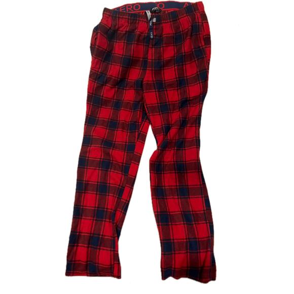 Aeropostale Red Checkered Lounge Sleepwear Pants Mens XL - Picture 1 of 3